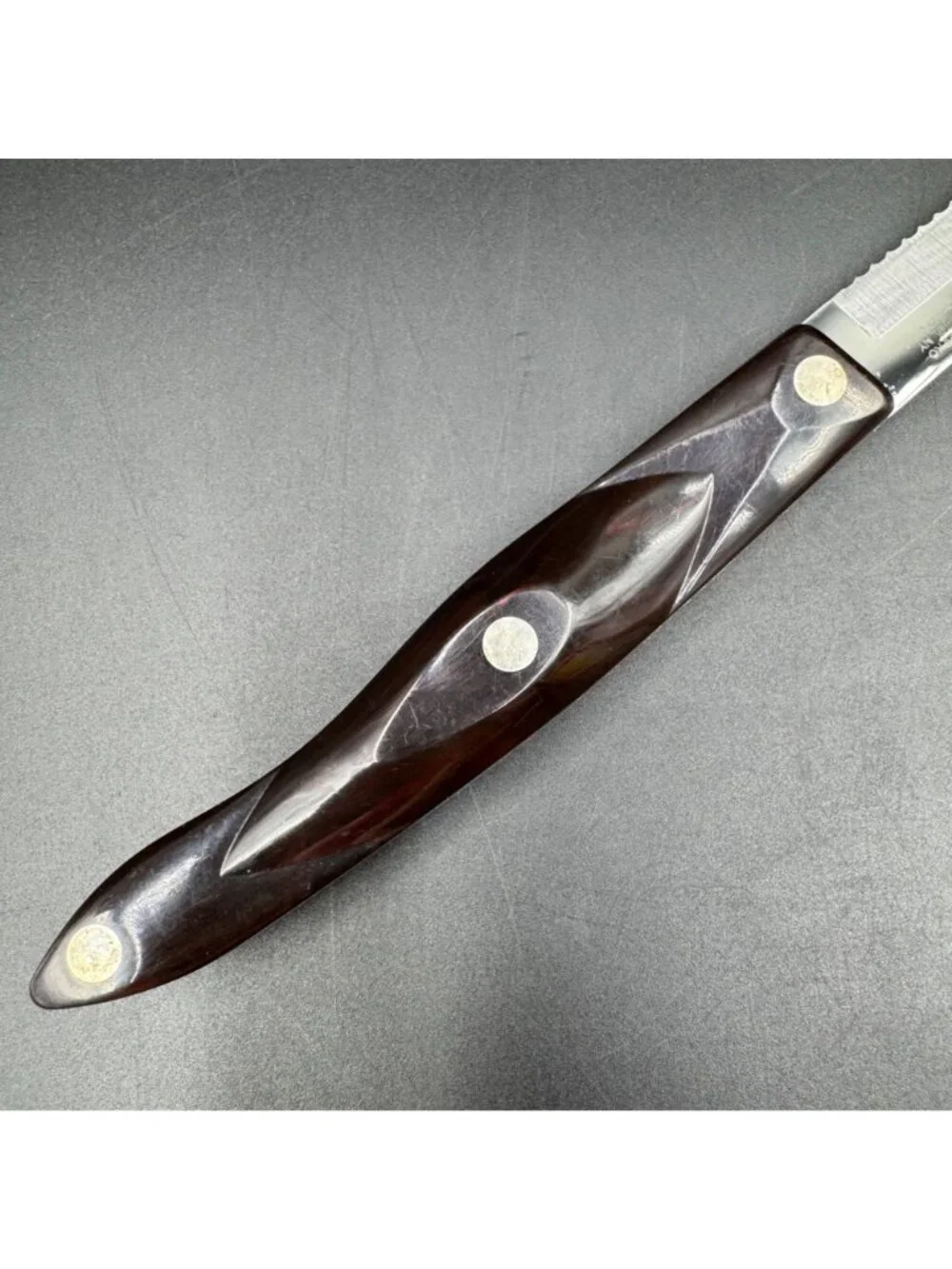Cutco 1729 Brown Swirl Handle 12